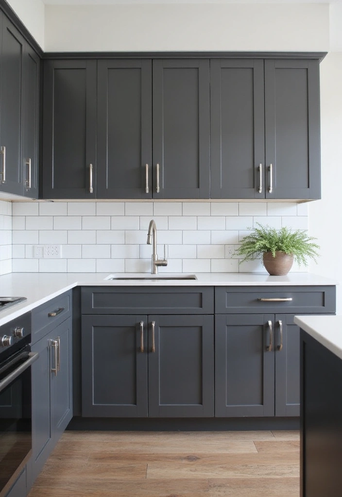 13 Modern Kitchen Cabinet Colors That Are Taking Over (Get Ready to Be Inspired!) - 3. Charcoal Gray: Sleek and Modern