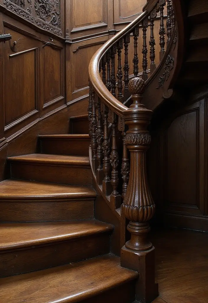 13 Vintage Staircase Styles That Bring Timeless Charm to Your Home (#5 Is Stunning!) - 1. Classic Victorian Elegance