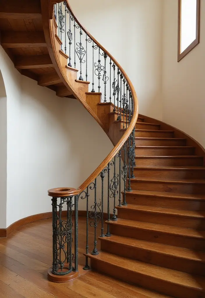 13 Vintage Staircase Styles That Bring Timeless Charm to Your Home (#5 Is Stunning!) - 5. Stunning Curved Staircases