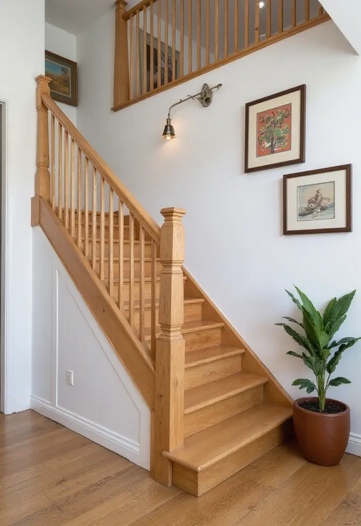 13 Vintage Staircase Styles That Bring Timeless Charm to Your Home (#5 Is Stunning!) - 6. Chic Mid-Century Modern