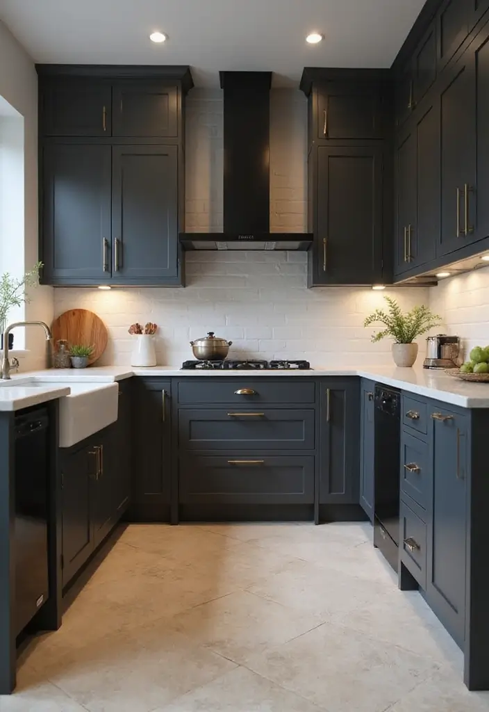 14 Classic Kitchen Cabinet Colors That Will Never Go Out of Style! - 7. Charcoal Gray