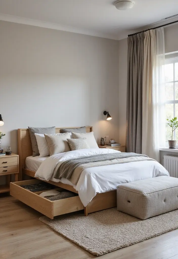 14 Cozy Spring Bedroom Decor Tips That Will Make Your Space Feel Like a Retreat! - 12. Use Multifunctional Furniture