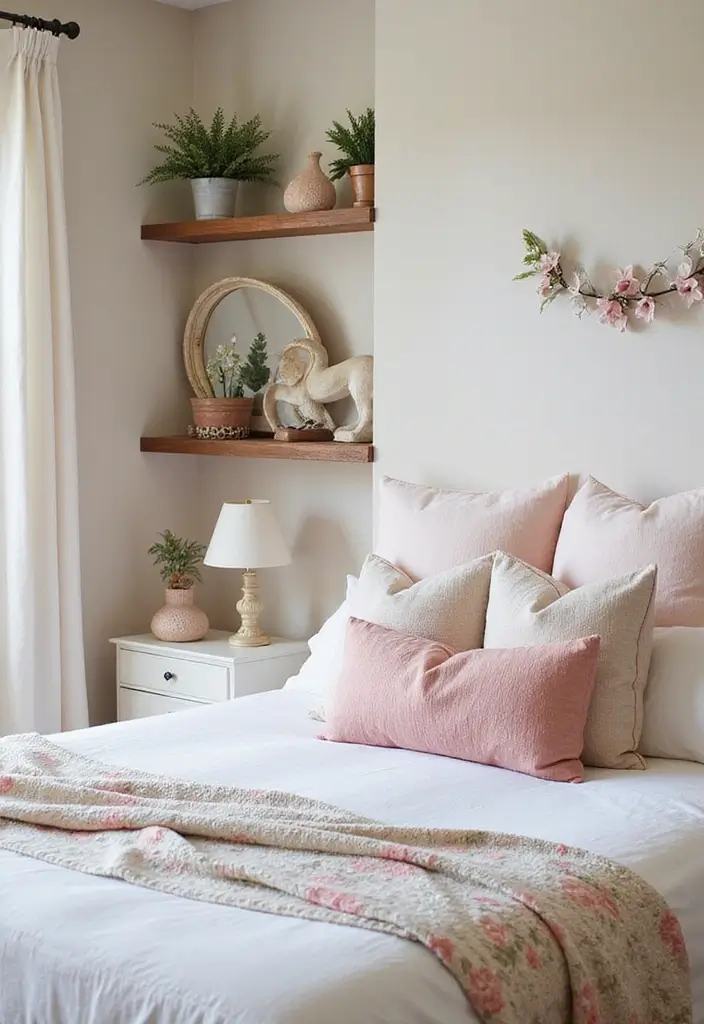 14 Cozy Spring Bedroom Decor Tips That Will Make Your Space Feel Like a Retreat! - 13. Create a Seasonal Display