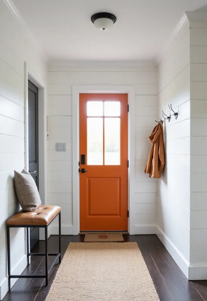 14 Entryway Wood Wall Ideas That'll Make a Stunning First Impression (Guests Will Love #3!) - 2. Sleek Shiplap Walls
