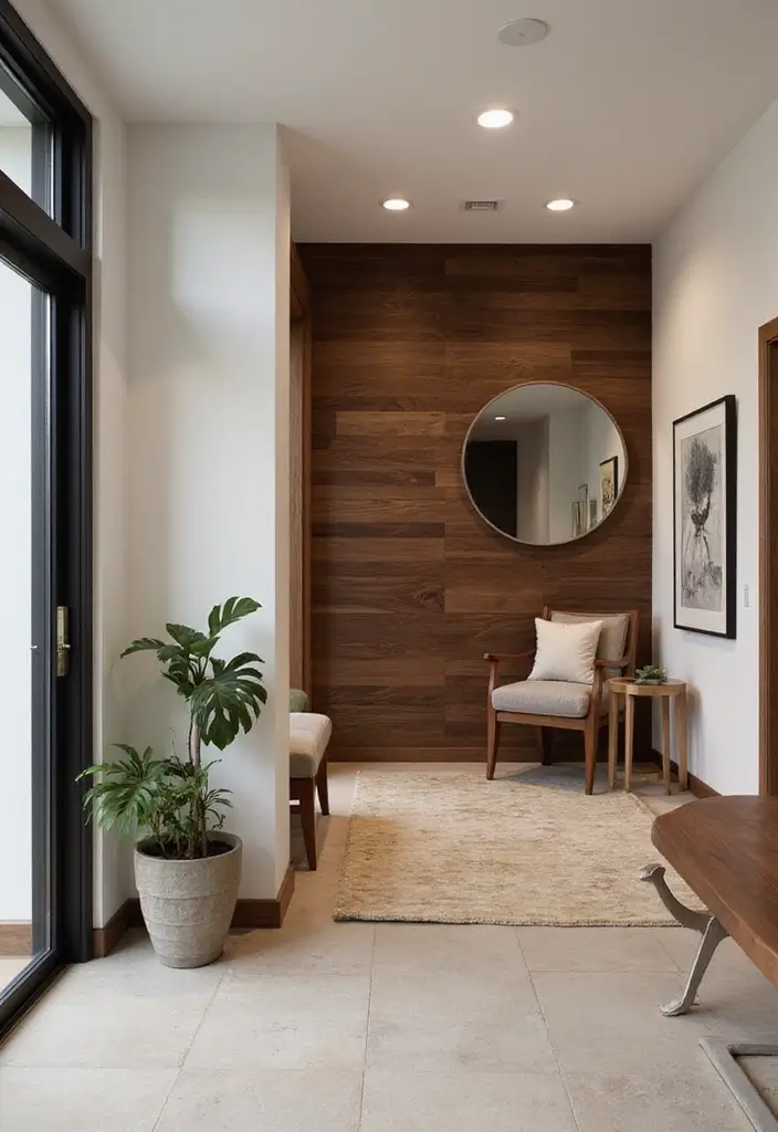 14 Entryway Wood Wall Ideas That'll Make a Stunning First Impression (Guests Will Love #3!) - 3. Bold Wood Accent Wall