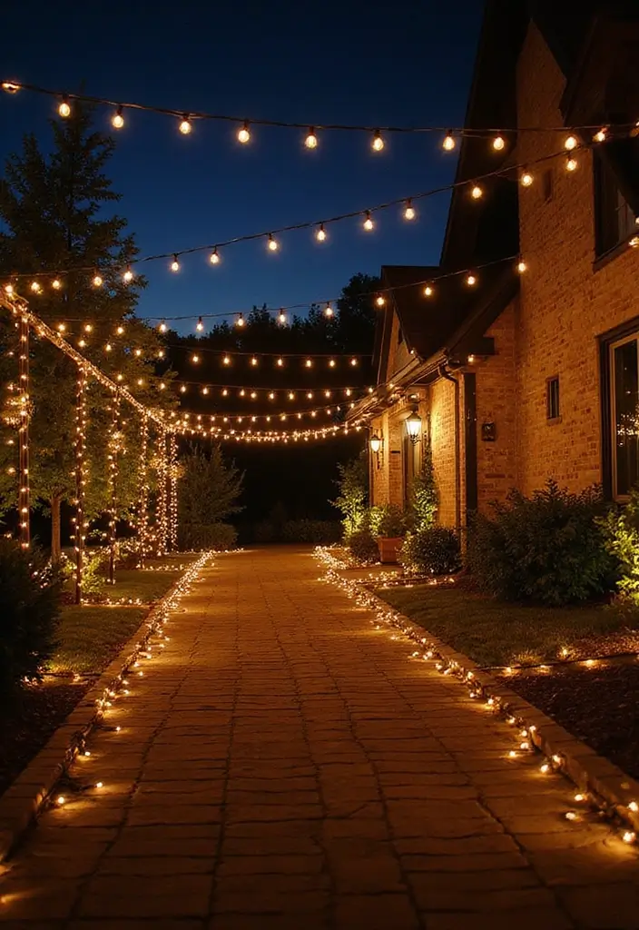 14 Magical Driveway Lighting Designs That Will Brighten Your Path! - 6. Decorative Accent Lighting