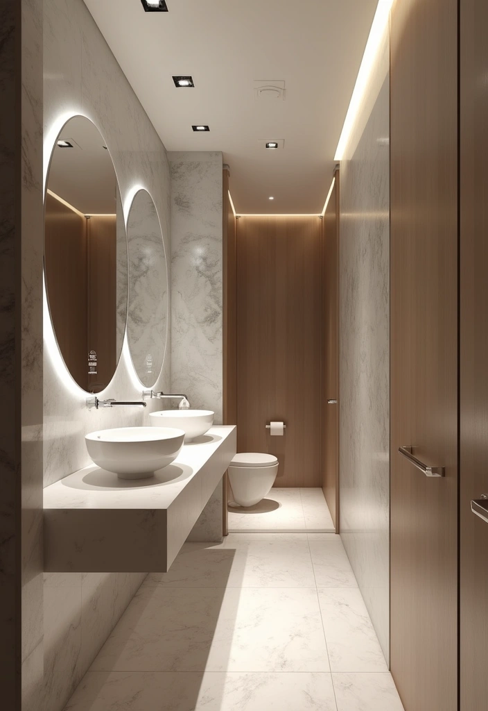 14 Modern Powder Room Designs That Redefine Chic (Get Inspired by #8!) - 11. Smart Technology