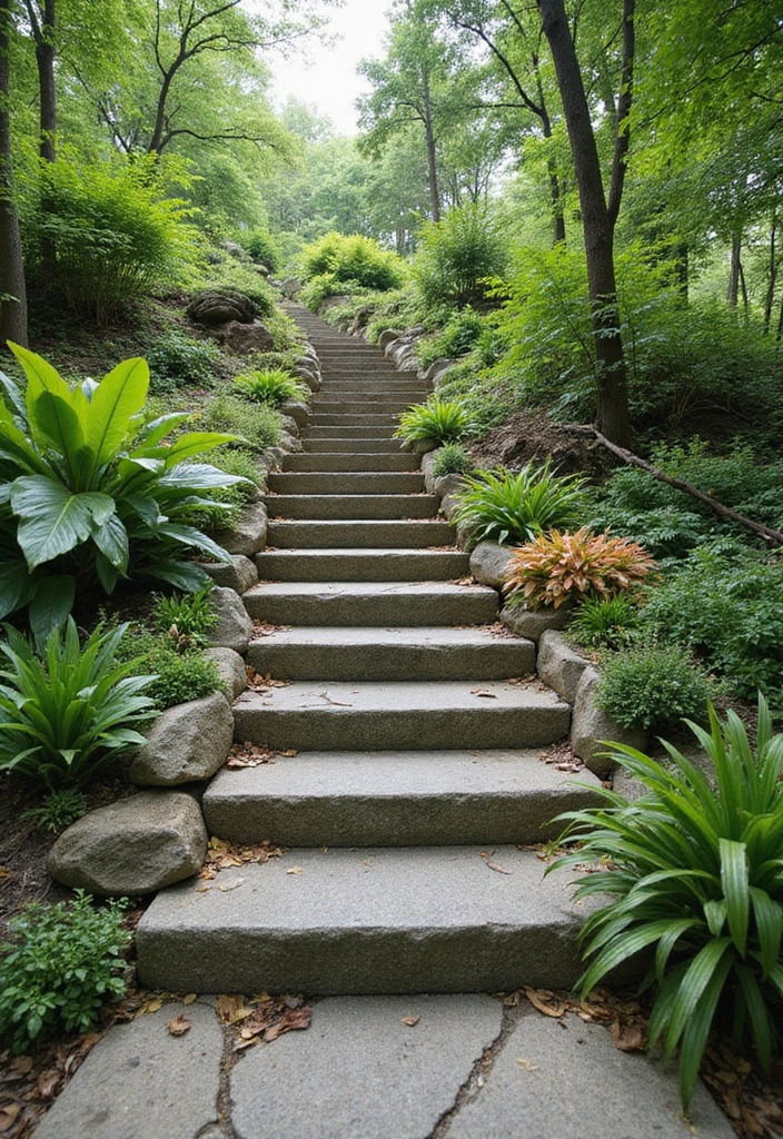 14 Outdoor Staircase Ideas That Will Turn Your Garden Into a Fairytale Oasis! - 10. Eco-Friendly Terracing