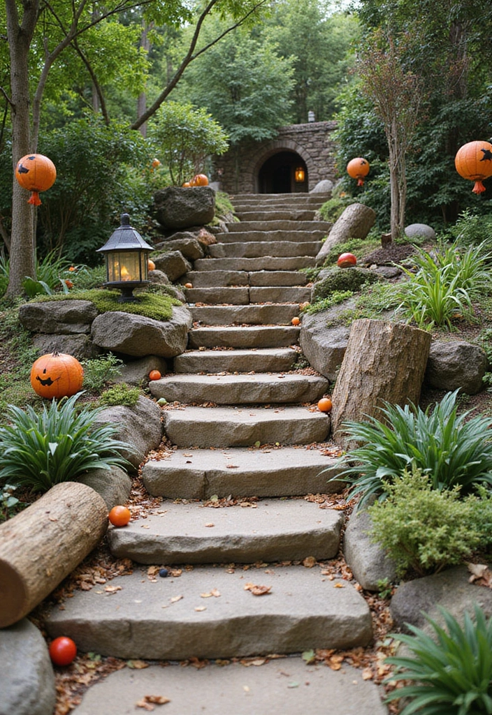 14 Outdoor Staircase Ideas That Will Turn Your Garden Into a Fairytale Oasis! - 5. Whimsical Fairy Steps