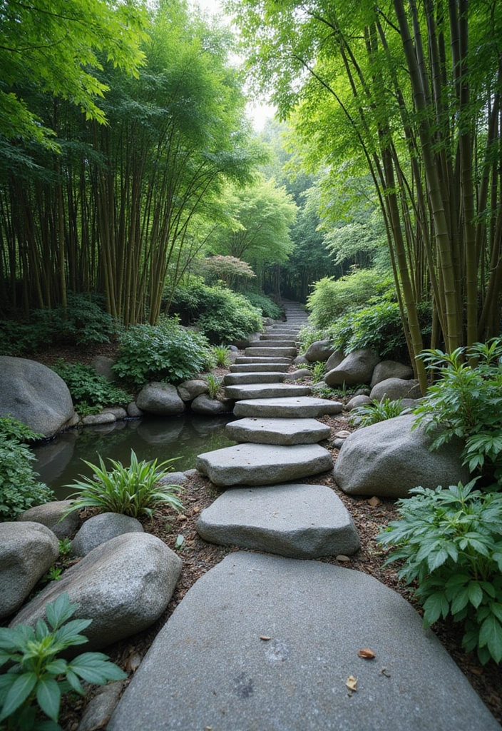 14 Outdoor Staircase Ideas That Will Turn Your Garden Into a Fairytale Oasis! - 6. Zen Garden Steps