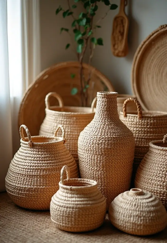 14 Rustic Vintage Decor Ideas That'll Bring Cozy Charm to Your Home! - 5. Handwoven Baskets