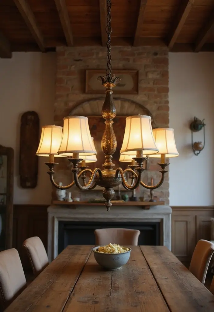 14 Rustic Vintage Decor Ideas That'll Bring Cozy Charm to Your Home! - 9. Vintage Lighting Fixtures