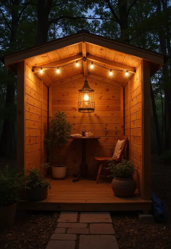 14 Shed Organization Ideas That Will Make Your Neighbors Jealous! - 13. Shed Lighting Solutions