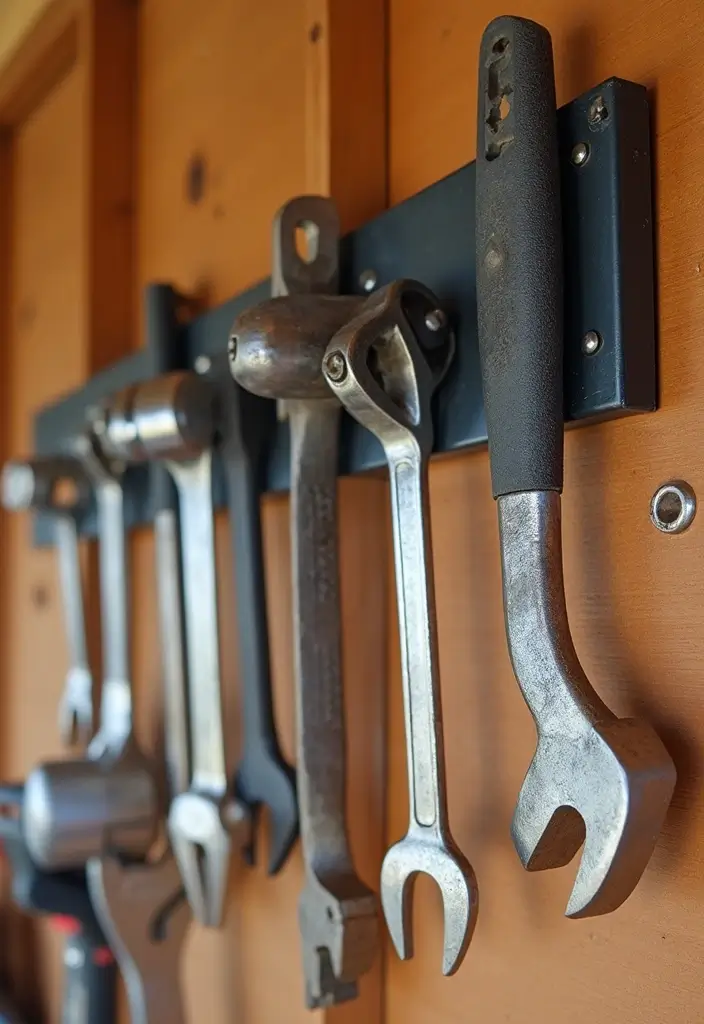 14 Shed Organization Ideas That Will Make Your Neighbors Jealous! - 3. Magnetic Tool Strips