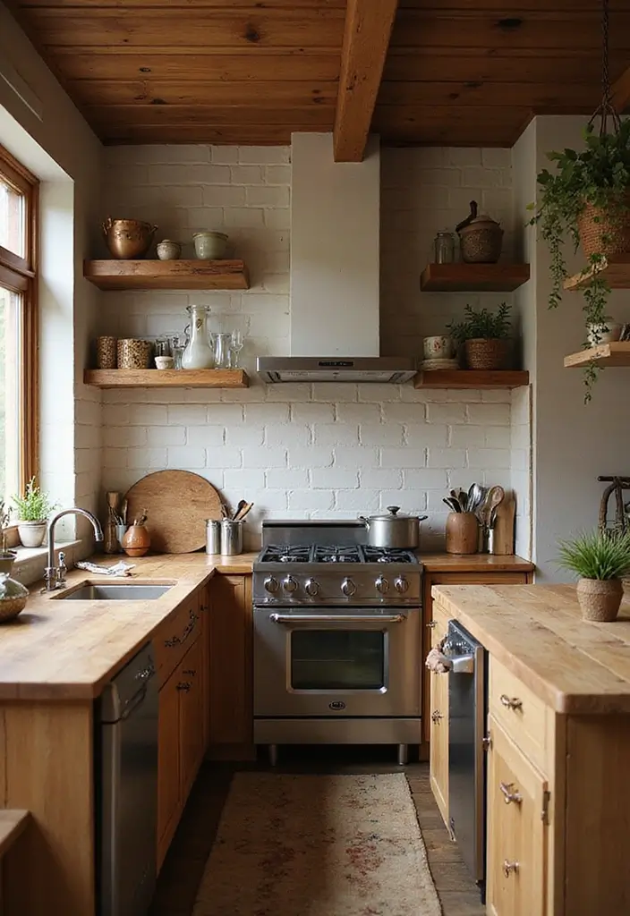 14 Vintage Kitchen Decor Ideas That Will Make You Fall in Love with Cooking Again! - 11. Rustic Wooden Accents