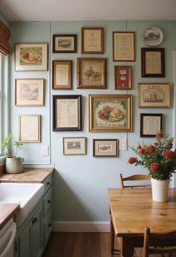 14 Vintage Kitchen Decor Ideas That Will Make You Fall in Love with Cooking Again! - 5. Vintage Wall Art