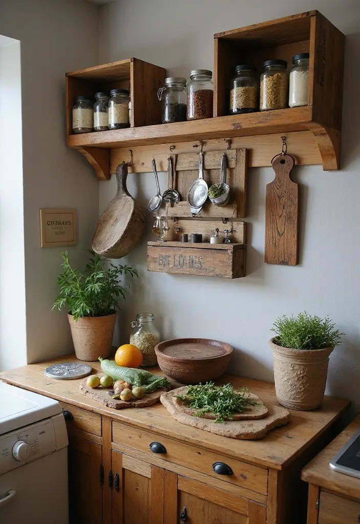 14 Vintage Kitchen Decor Ideas That Will Make You Fall in Love with Cooking Again! - 8. Vintage Kitchen Storage Solutions