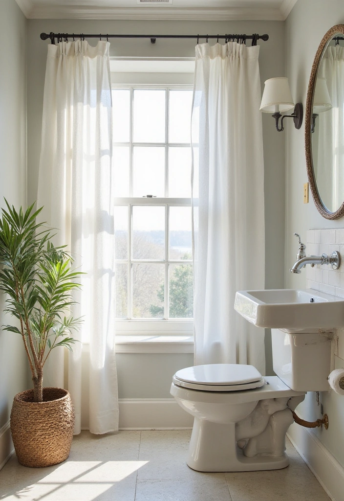 15 Ambient Lighting Ideas That Will Transform Your Powder Room Into a Spa-Like Retreat! - 7. Natural Light Enhancement