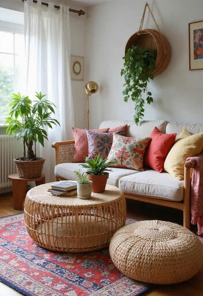 15 DIY Coffee Table Ideas That Are So Easy, You’ll Want to Make Them All This Weekend! - 15. Chic Rattan Coffee Table