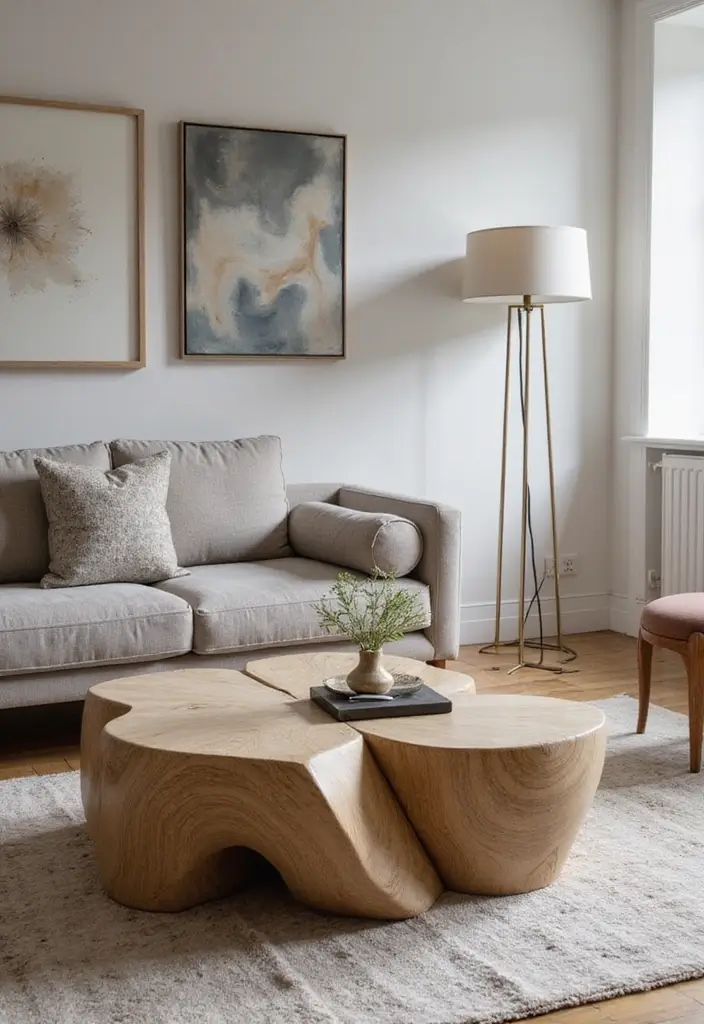 15 Designer Coffee Tables That Are Worth Every Penny (And How to Style Yours Like a Pro!) - 10. The Artistic Piece