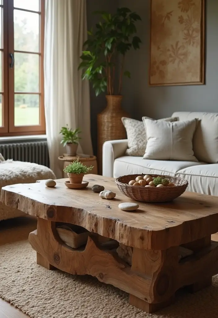 15 Designer Coffee Tables That Are Worth Every Penny (And How to Style Yours Like a Pro!) - 3. Rustic Charm