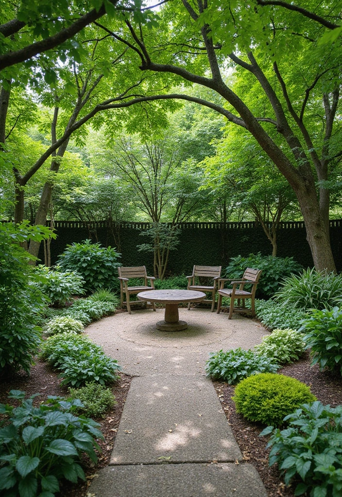 15 Eco-Friendly Round Garden Ideas That Will Save the Planet (and Your Wallet!) - 13. Circular Shade Gardens