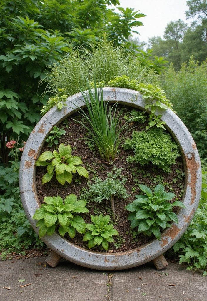 15 Eco-Friendly Round Garden Ideas That Will Save the Planet (and Your Wallet!) - 6. Vertical Round Gardens