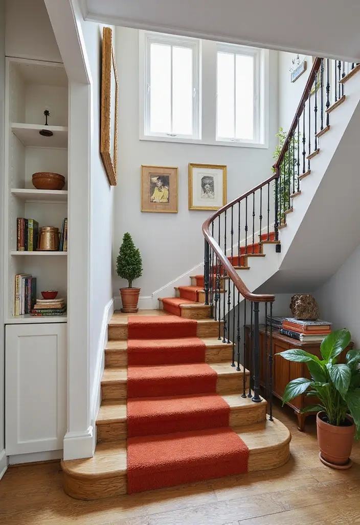 15 Modern Staircase Ideas That'll Elevate Your Home's Style Instantly! - 14. Stairs as a Focal Point