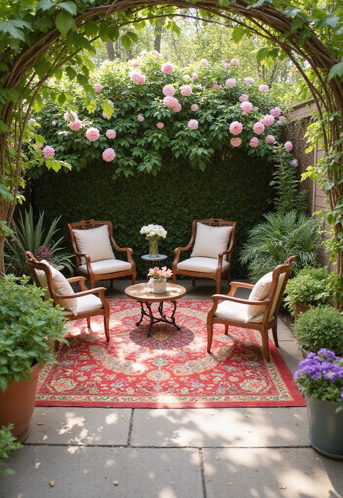 15 Outdoor Spring Decor Ideas That Will Make Your Patio the Envy of the Neighborhood (#9 Is a Game-Changer!) - 2. Cozy Outdoor Rugs