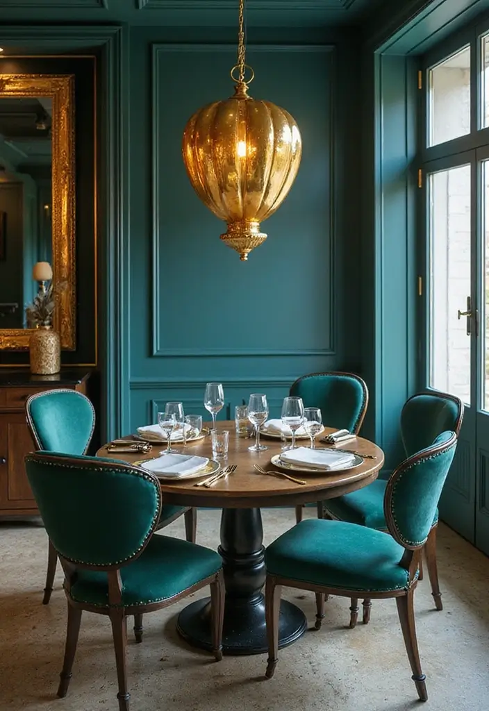 15 Stunning Colors That Complement Teal in Home Decor (You Won't Believe #8!) - 14. Gold: Luxe Accents