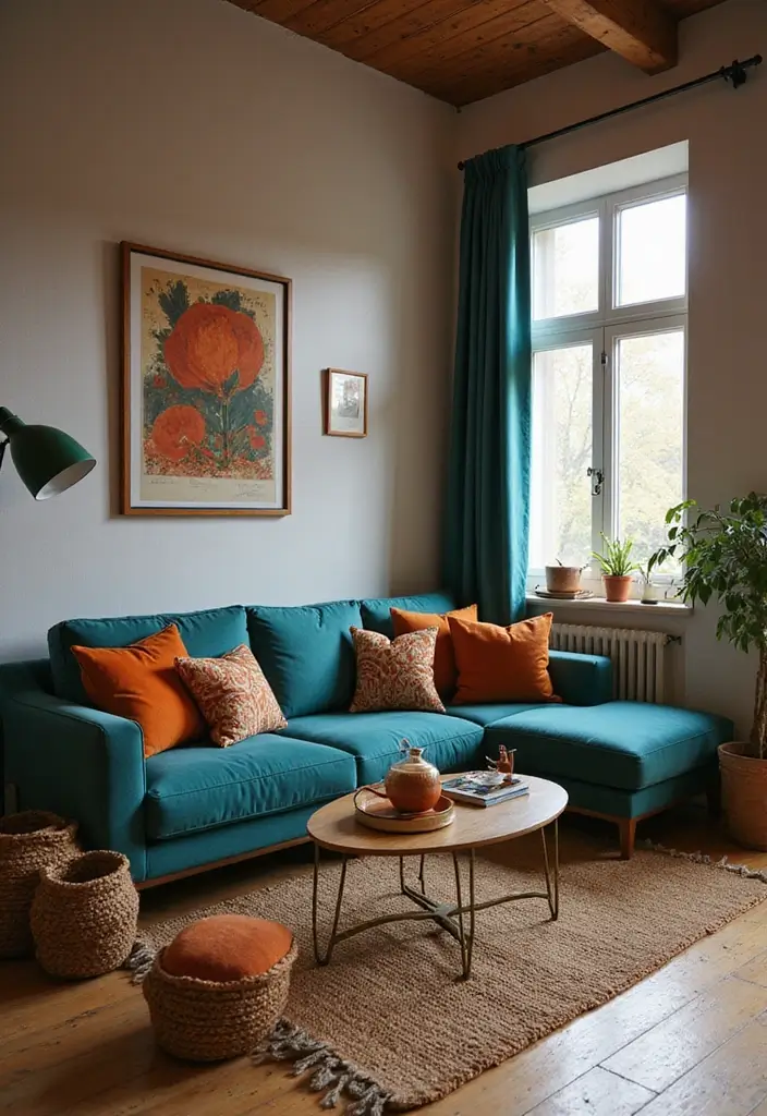 15 Stunning Colors That Complement Teal in Home Decor (You Won't Believe #8!) - 8. Rust Orange: A Warm Embrace (You Won't Believe This!)