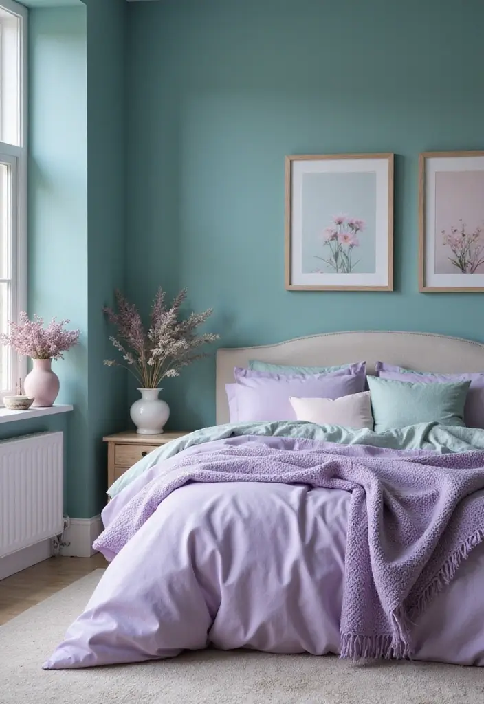 15 Stunning Colors That Complement Teal in Home Decor (You Won't Believe #8!) - 9. Lavender: A Soft, Whimsical Pairing