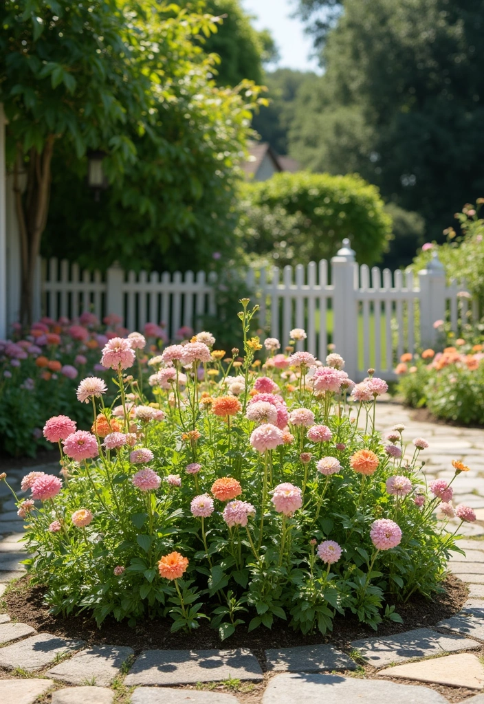 16 Gorgeous Round Flower Bed Ideas That Will Make Your Neighbors Envy You! - 1. Classic English Cottage Style