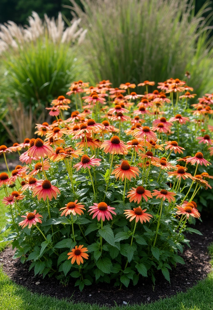 16 Gorgeous Round Flower Bed Ideas That Will Make Your Neighbors Envy You! - 6. Enchanting Perennial Paradise