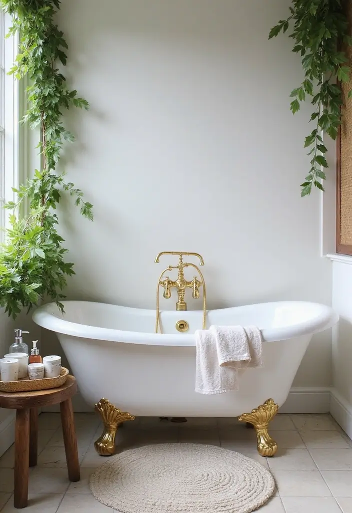 17 Chic Vintage Bathroom Ideas That Will Make You Feel Like Royalty! - 1. The Timeless Clawfoot Bathtub