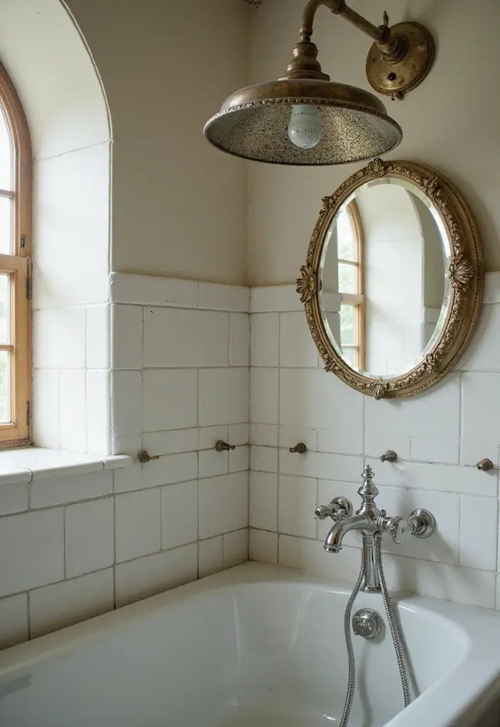 17 Chic Vintage Bathroom Ideas That Will Make You Feel Like Royalty! - 14. Vintage-inspired Shower Heads