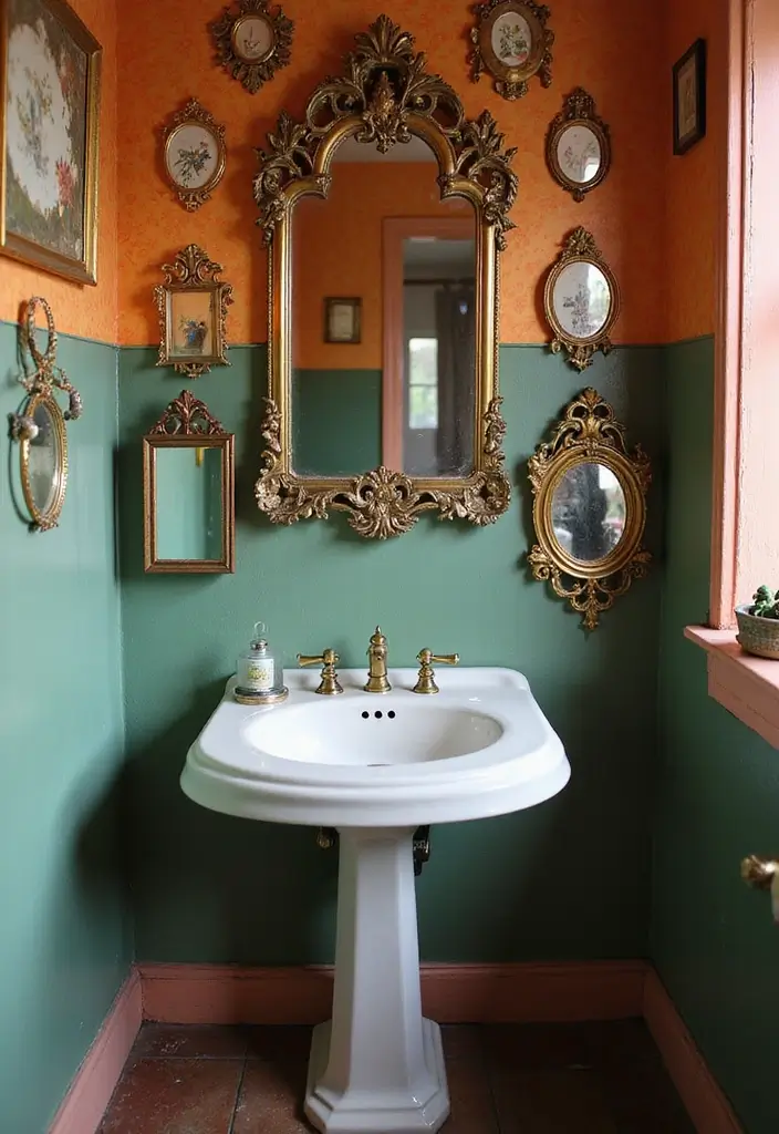 17 Chic Vintage Bathroom Ideas That Will Make You Feel Like Royalty! - 8. Beautiful Vintage Mirrors