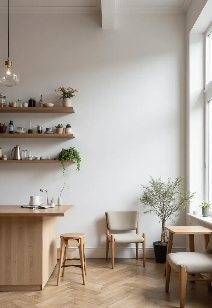 17 Elegant Coffee Bar Styles That Will Elevate Your Entertaining Game (Wait Until You See #4!) - 8. Scandinavian Simplicity