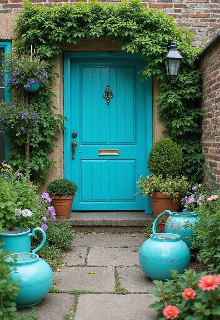 17 Outdoor Colors That Look Amazing with Teal (Your Garden Will Thank You!) - 12. Bright Turquoise