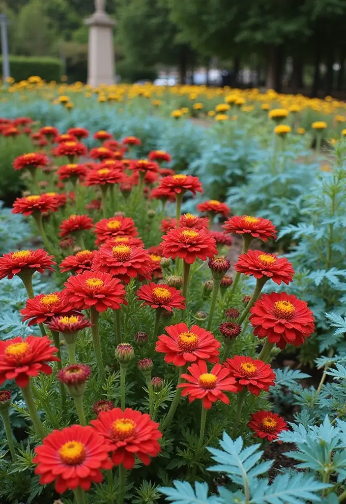 17 Outdoor Colors That Look Amazing with Teal (Your Garden Will Thank You!) - 9. Vibrant Red