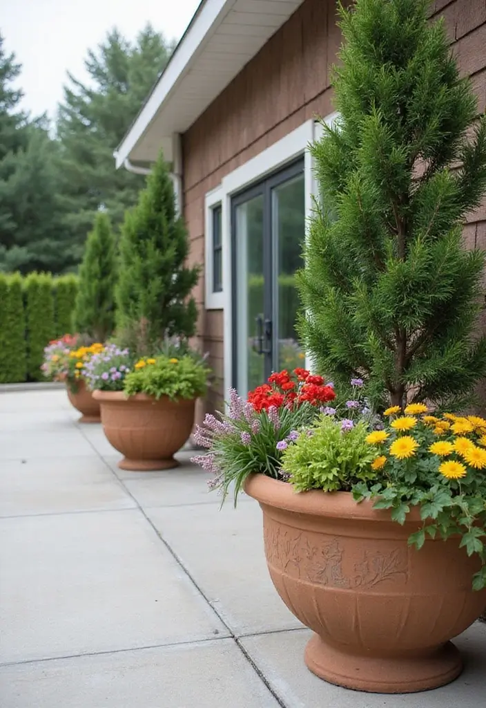 17 Sleek Modern Driveway Designs That Will Wow Your Guests (Wait Until You See #8!) - 3. Overflowing Planters
