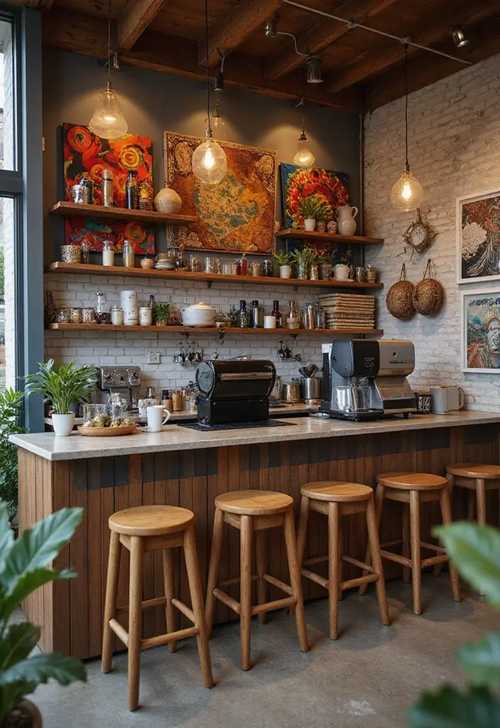 18 Luxury Coffee Bar Ideas That Will Make Your Home Feel Like a Café! - 13. Global Inspirations