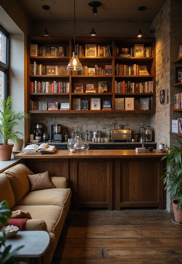 18 Luxury Coffee Bar Ideas That Will Make Your Home Feel Like a Café! - 18. A Coffee Library