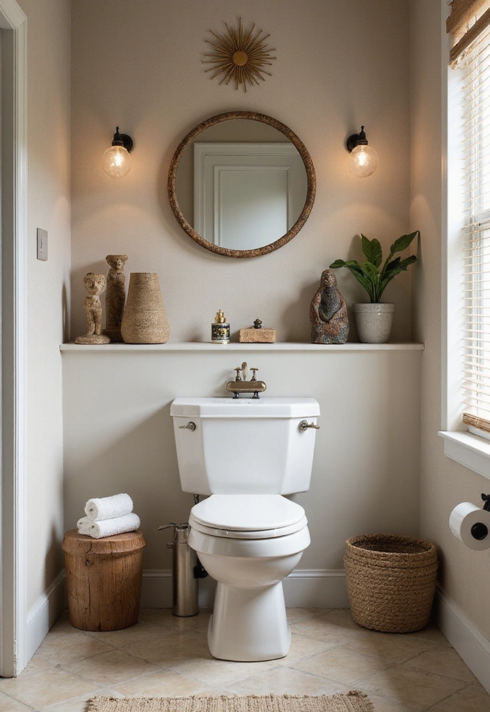18 Luxury Powder Room Ideas That Will Make You Feel Like Royalty (You Won't Believe #7!) - 17. Artistic Elements