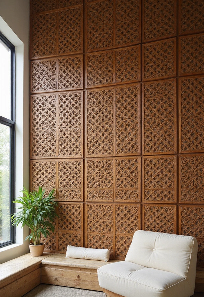 18 Modern Wood Wall Ideas That Will Make Your Home Feel Like a Designer Showroom (#9 Is a Must-See!) - 9. Lattice Designs (A Must-See!)