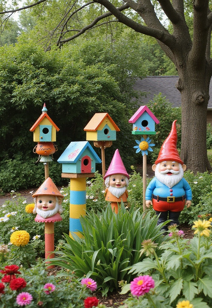 18 Vibrant Spring Accent Decor Ideas That'll Bring Your Home to Life (You Can't Miss #4!) - 10. Whimsical Garden Accessories