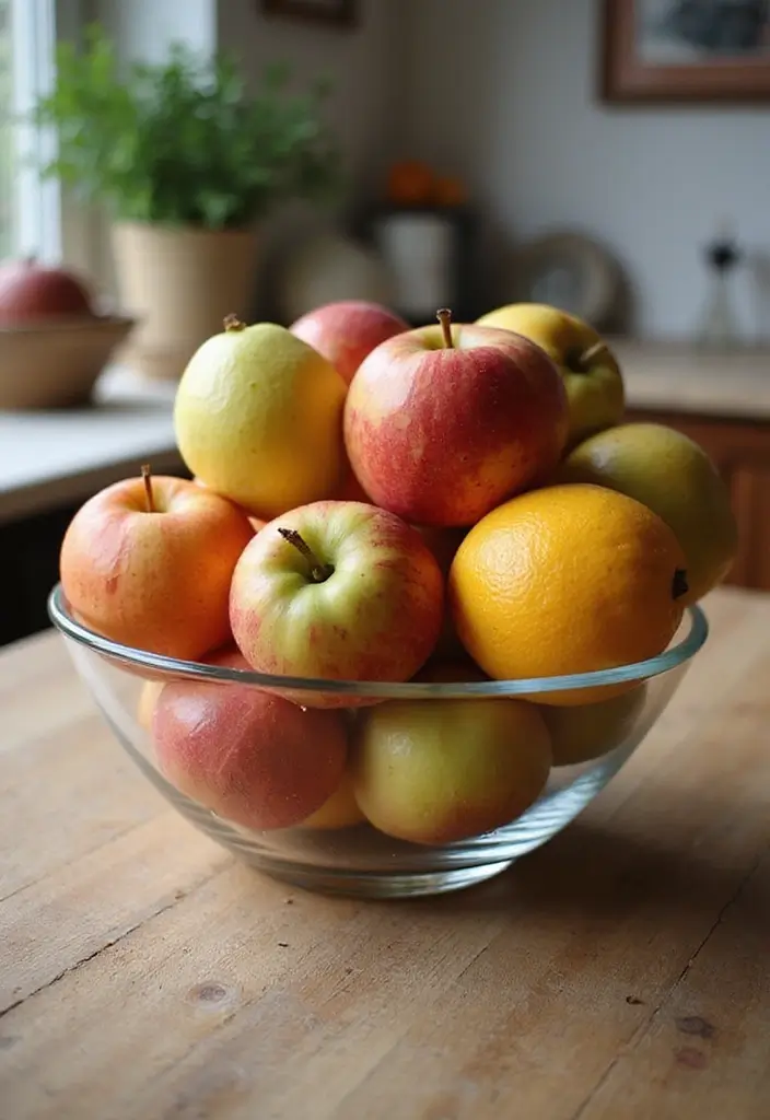 18 Vibrant Spring Accent Decor Ideas That'll Bring Your Home to Life (You Can't Miss #4!) - 11. Fresh Fruit Displays