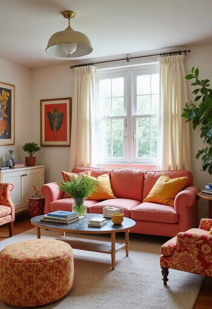 18 Vibrant Spring Accent Decor Ideas That'll Bring Your Home to Life (You Can't Miss #4!) - 12. Cheerful Accent Furniture
