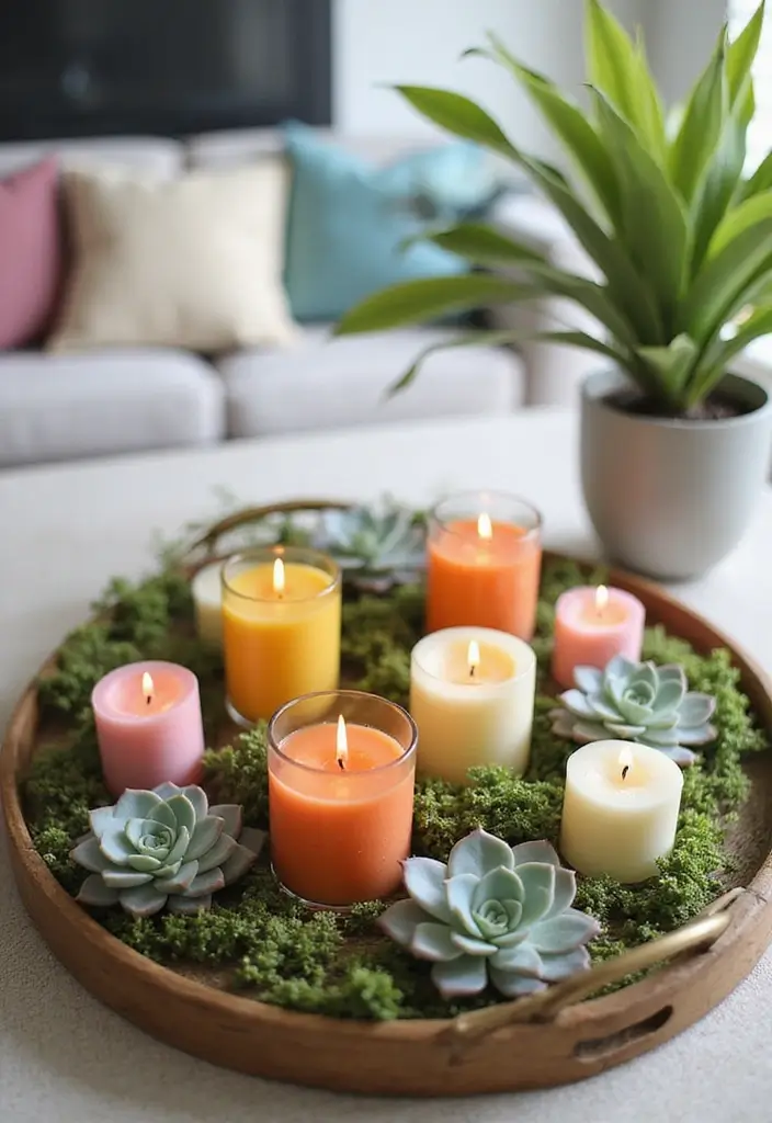 18 Vibrant Spring Accent Decor Ideas That'll Bring Your Home to Life (You Can't Miss #4!) - 16. Seasonal Decorative Trays