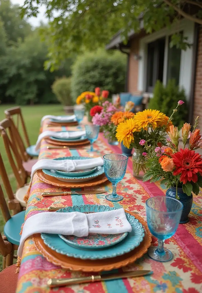 18 Vibrant Spring Accent Decor Ideas That'll Bring Your Home to Life (You Can't Miss #4!) - 3. Bright Table Settings